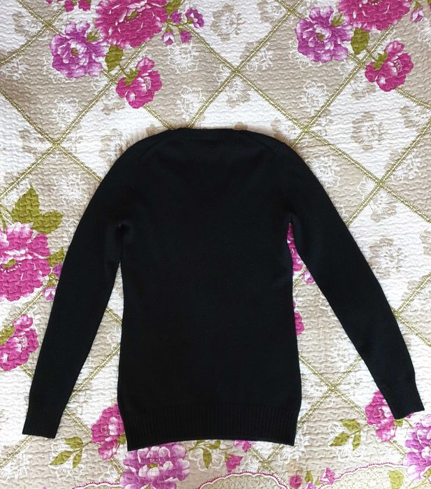 Pulover negru casmir Uniqlo