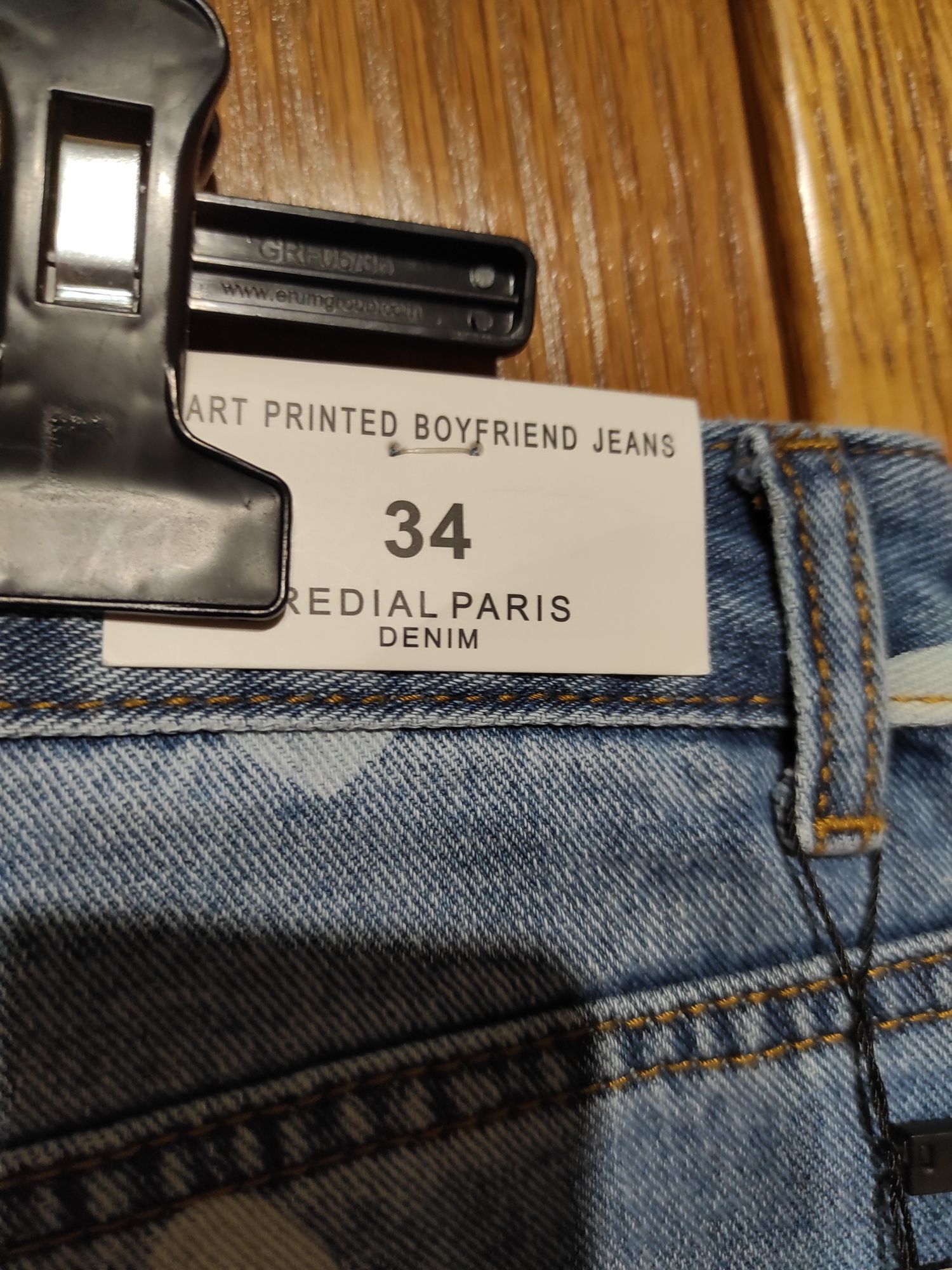 Jeans ,redial Paris,heart printre boyfriend jeans.
