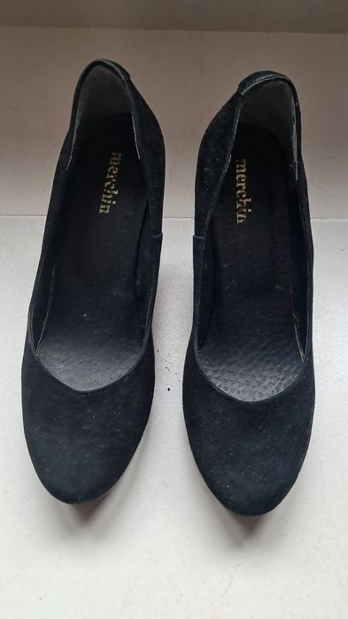 Pantofi ocazie din piele întoarsă  mărimea 38