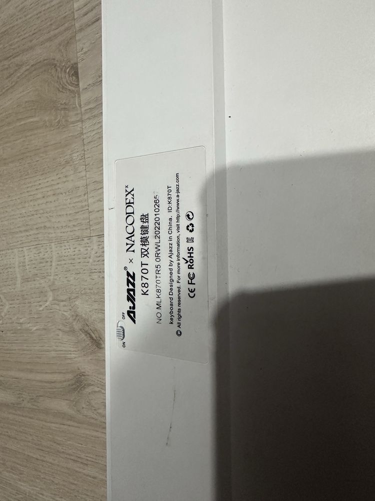 Клавиатура Ajjaz k870t в отличном состояние