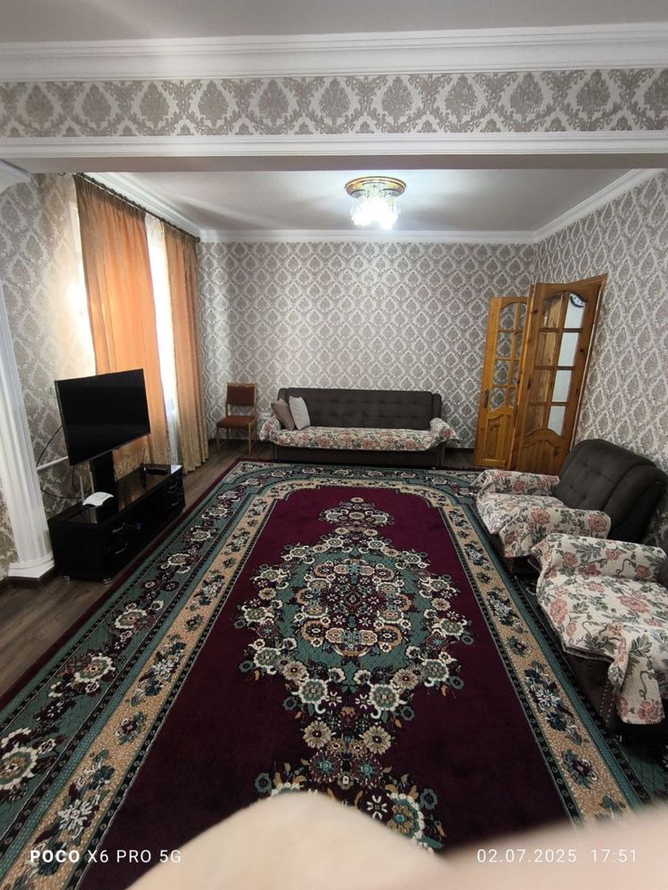 Сдаю. Чиланзар Ц, банковский дом, 3/3/4, с мебелью и техникой