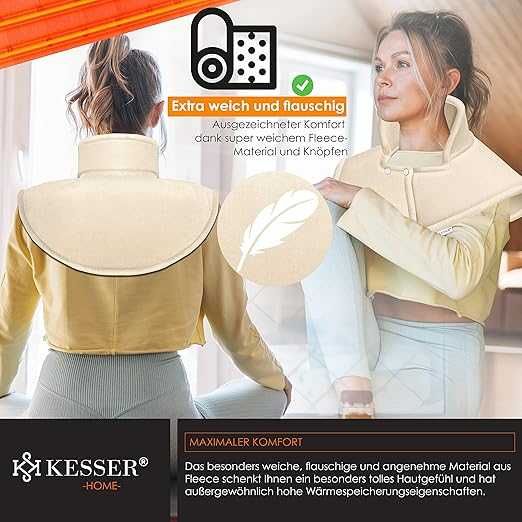 KESSER® електрическа нагревателна подложка за рамене, врат и гръб