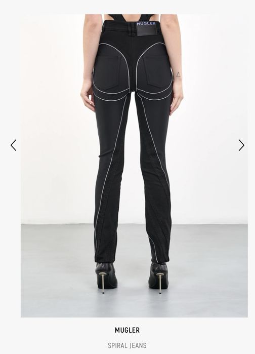 Mugler spiral jeans