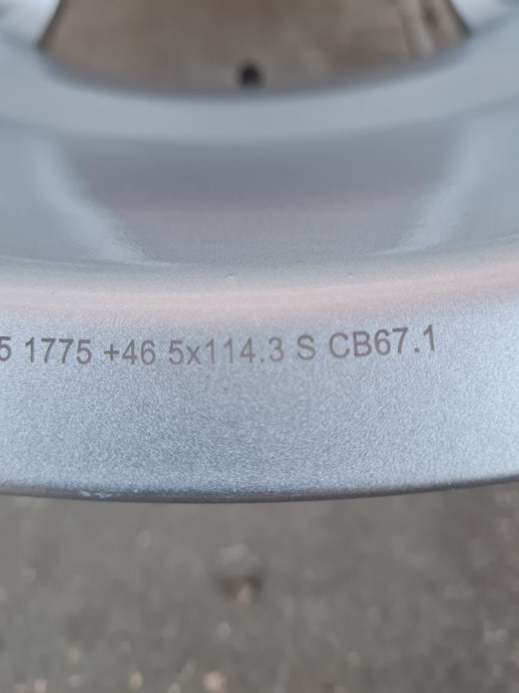 Джанти за HYUNDAI KIA MAZDA TOYOTA NISSAN Dacia R17 5x114.3 ET46 7.5J