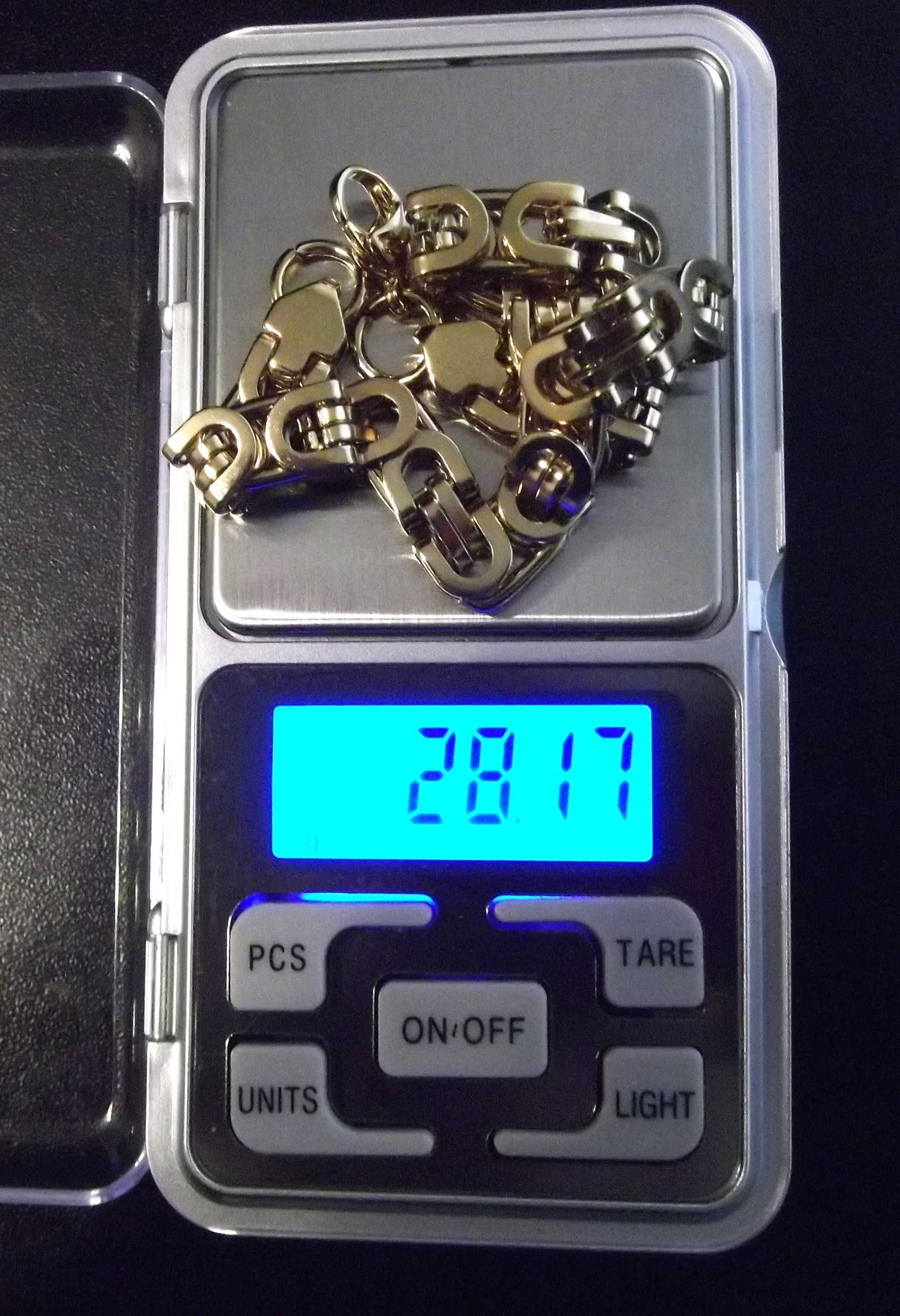 Масивна, мъжка гривна от медицинска стомана, позлатена , L= 22,5 см
