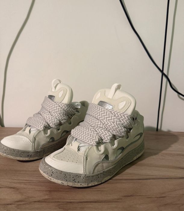 Lanvin curb gri cu alb