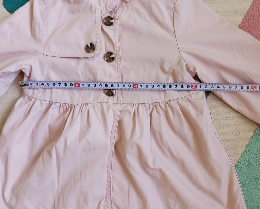 H&M Детско Памучно палтенце за Момиче, Светло розово, размер 104/3-4 г