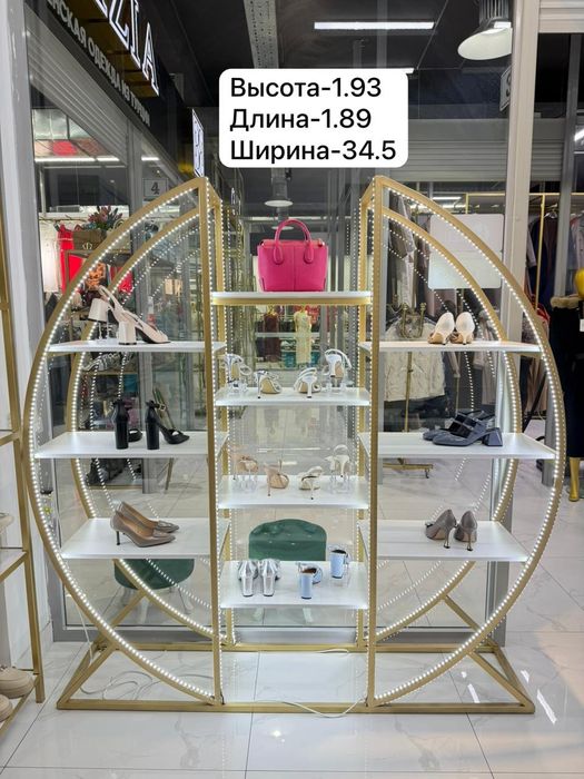 стеллаж полка торговое оборудование для обуви и сумок