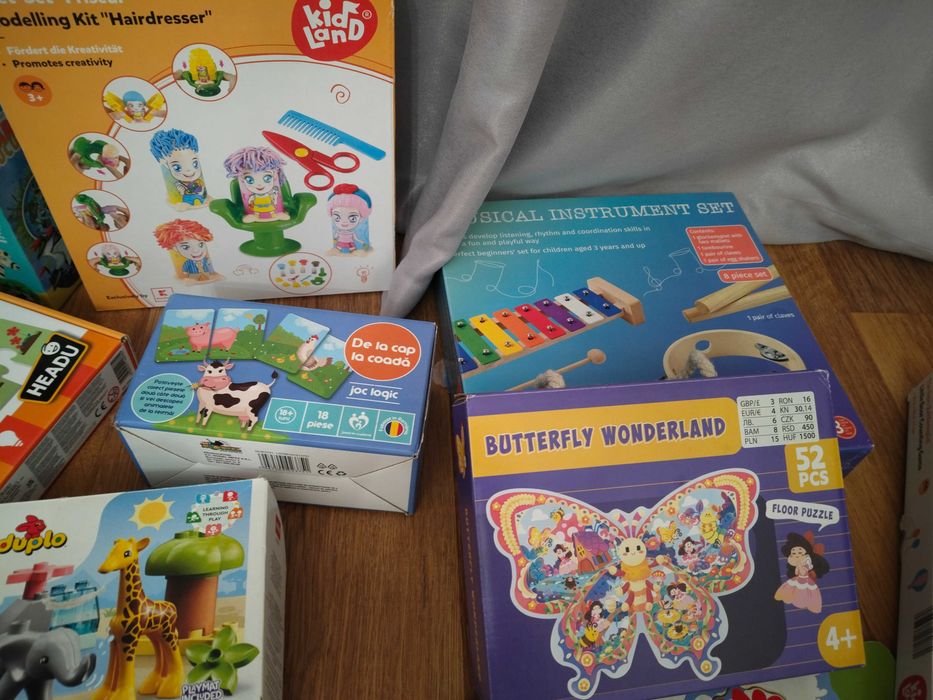 Jucării montessori lemn