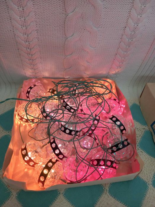 Винтажная новогодняя гирлянда на елку