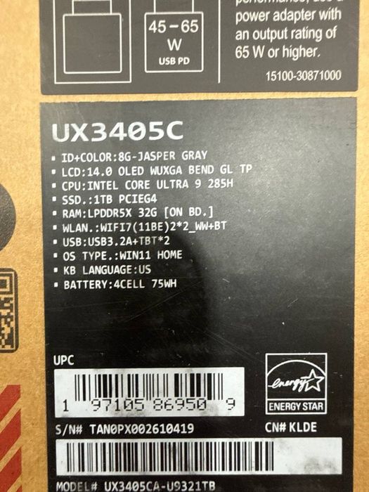 Asus Zenbook UX3405C