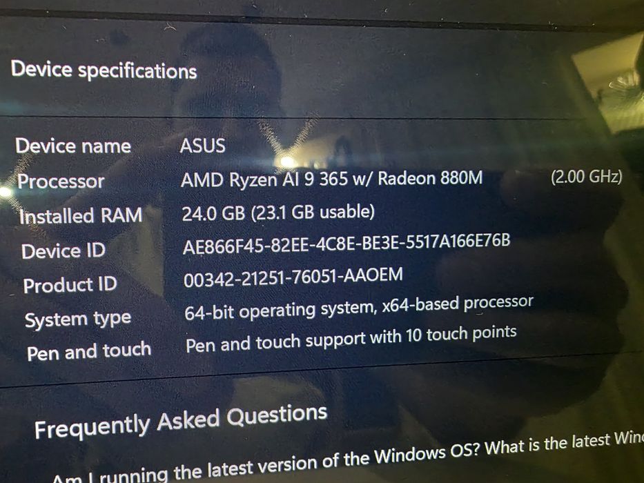 ASUS Zenbook S OLED AMD Ryzen AI 9 365, 16'',24GB, 1TB SSD, Radeon 880