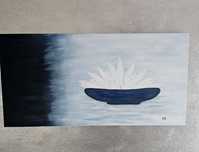 Vand tablou pictura in ulei pe panza. Dim. 50×100 cm.