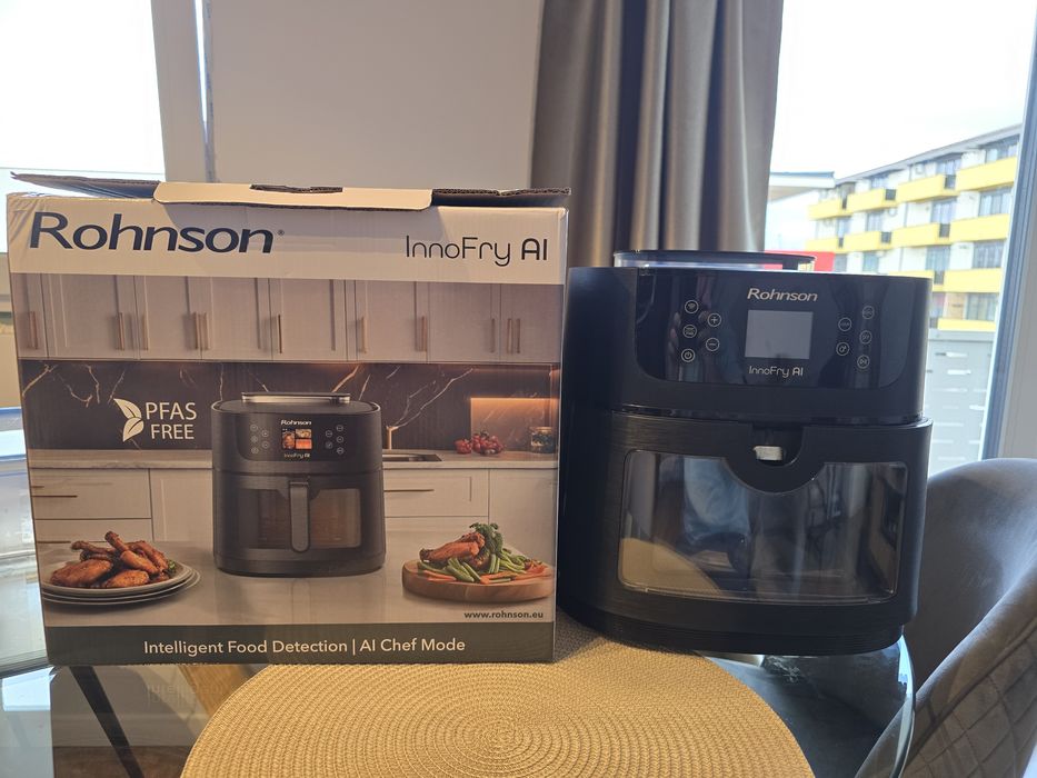 Friteuză cu aer cald Rohnson R-2884 InnoFry AI. 
Strat ceramic 100% s