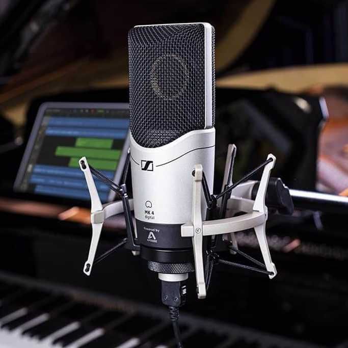 Професионален студиен микрофон Sennheiser MK 4 + Shock Mount MKS 4