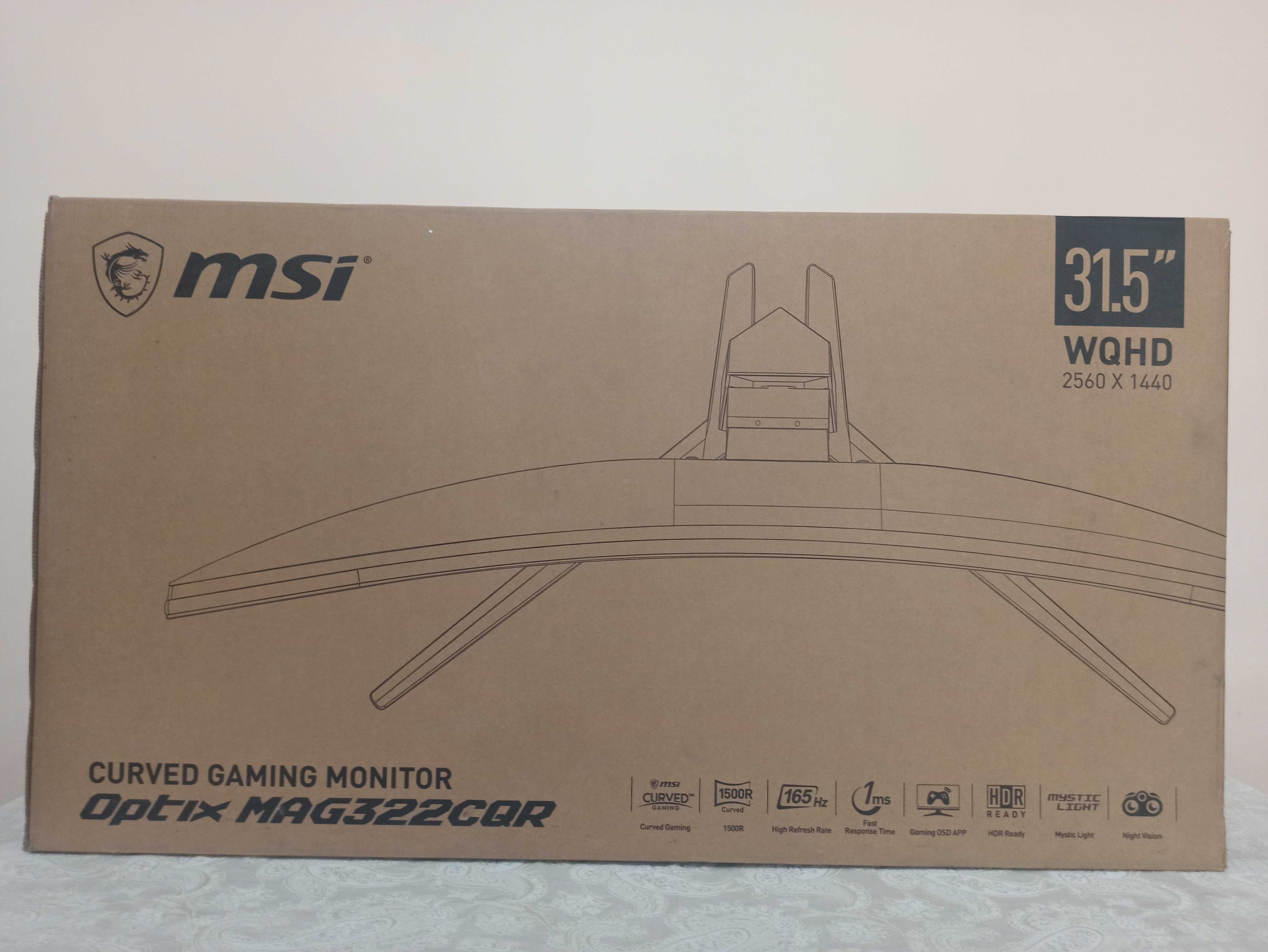 Monitor Sotiladi 31.5 MSI CURVED GAMING Optix MAG322CQR WQHD 2560x1440