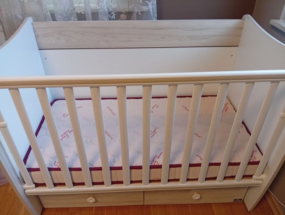 Ново Бебешко легло Lorelli, Dream, Люлеещо се, 60 x 120 см, Бяло