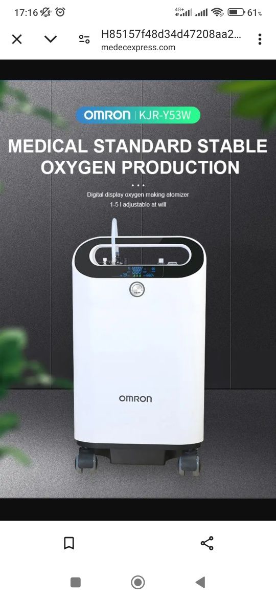 Kislorod konsentrat Omron  5 Litrlik