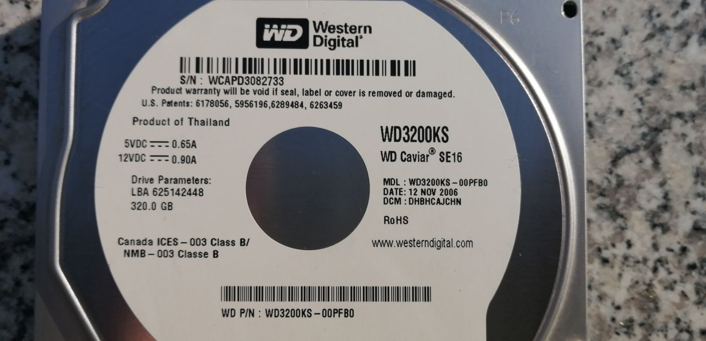 Hard disk WD 320GB