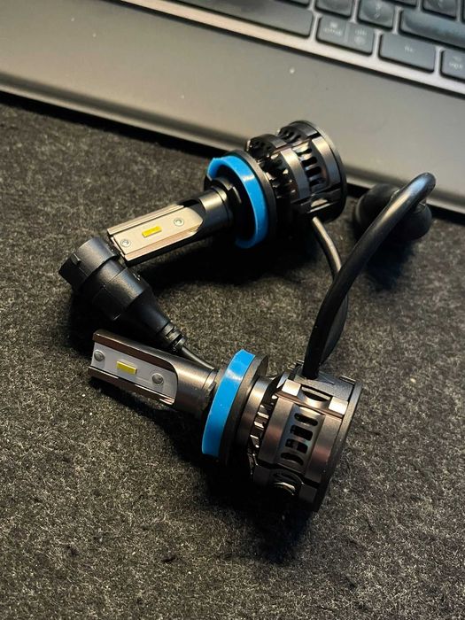 Set becuri auto LED H8 5000k 160 W (noi)