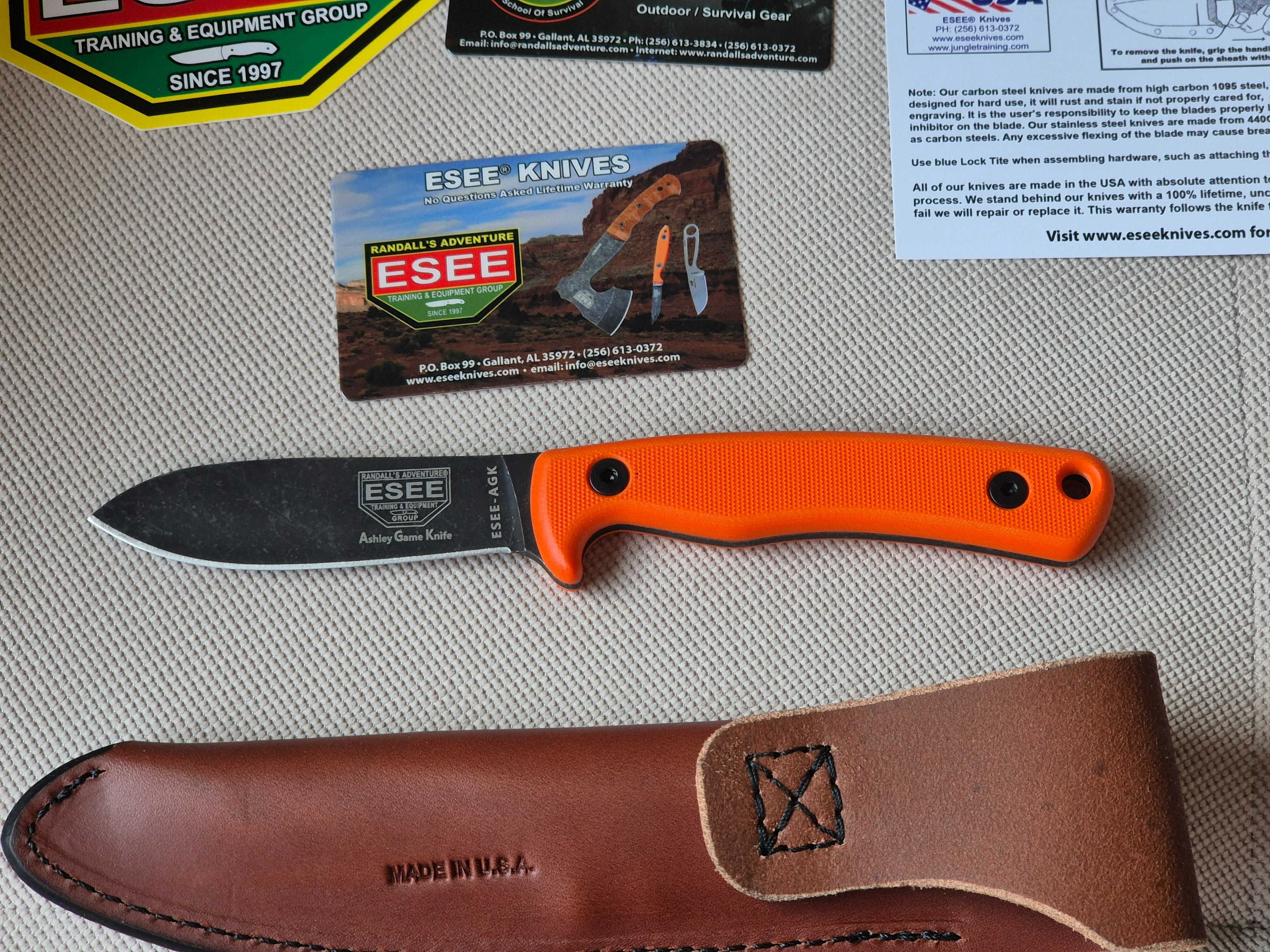 нож ESEE Ashley Emerson Game Knife