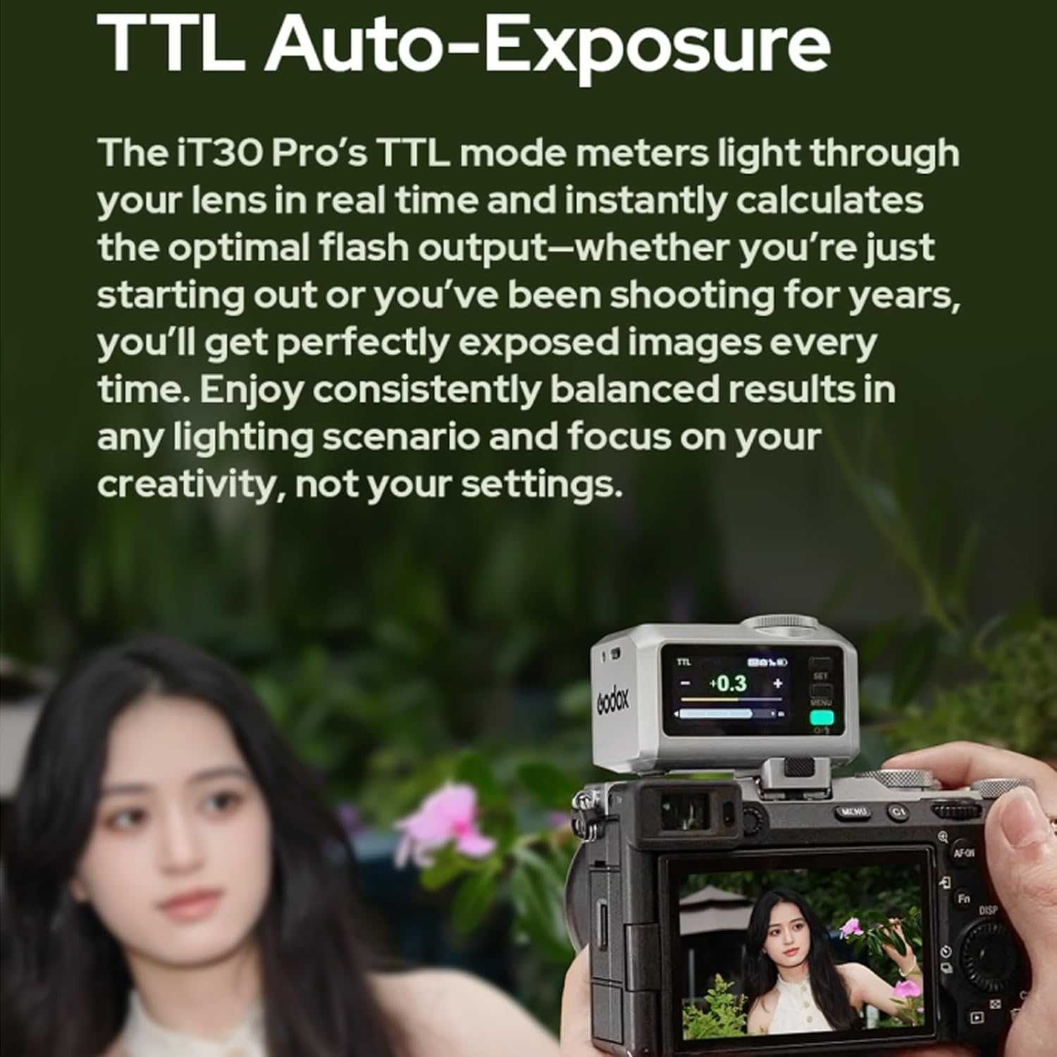 Godox iT30Pro F iT30Pro-F TTL светкавица за фотоапарат Fujifilm