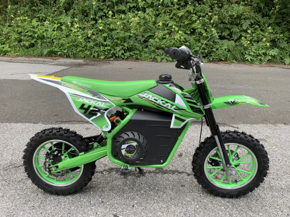 Motocicleta electrica pentru copii Eco Jackal 1000W Jackal #Verde