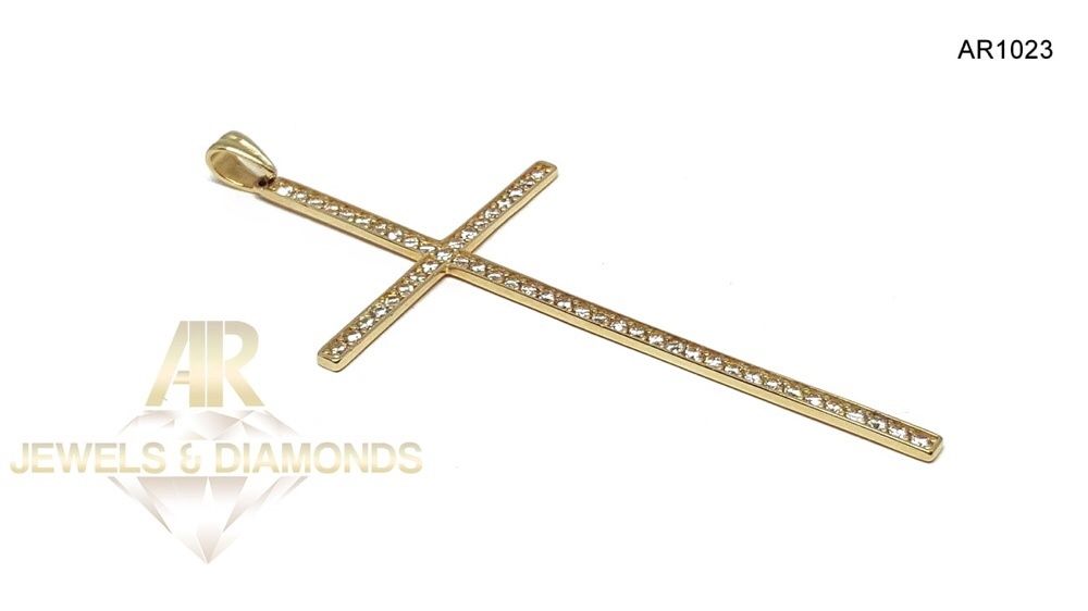 Pandantiv Cruce Aur 14 K model ARJEWELS&DIAMONDS