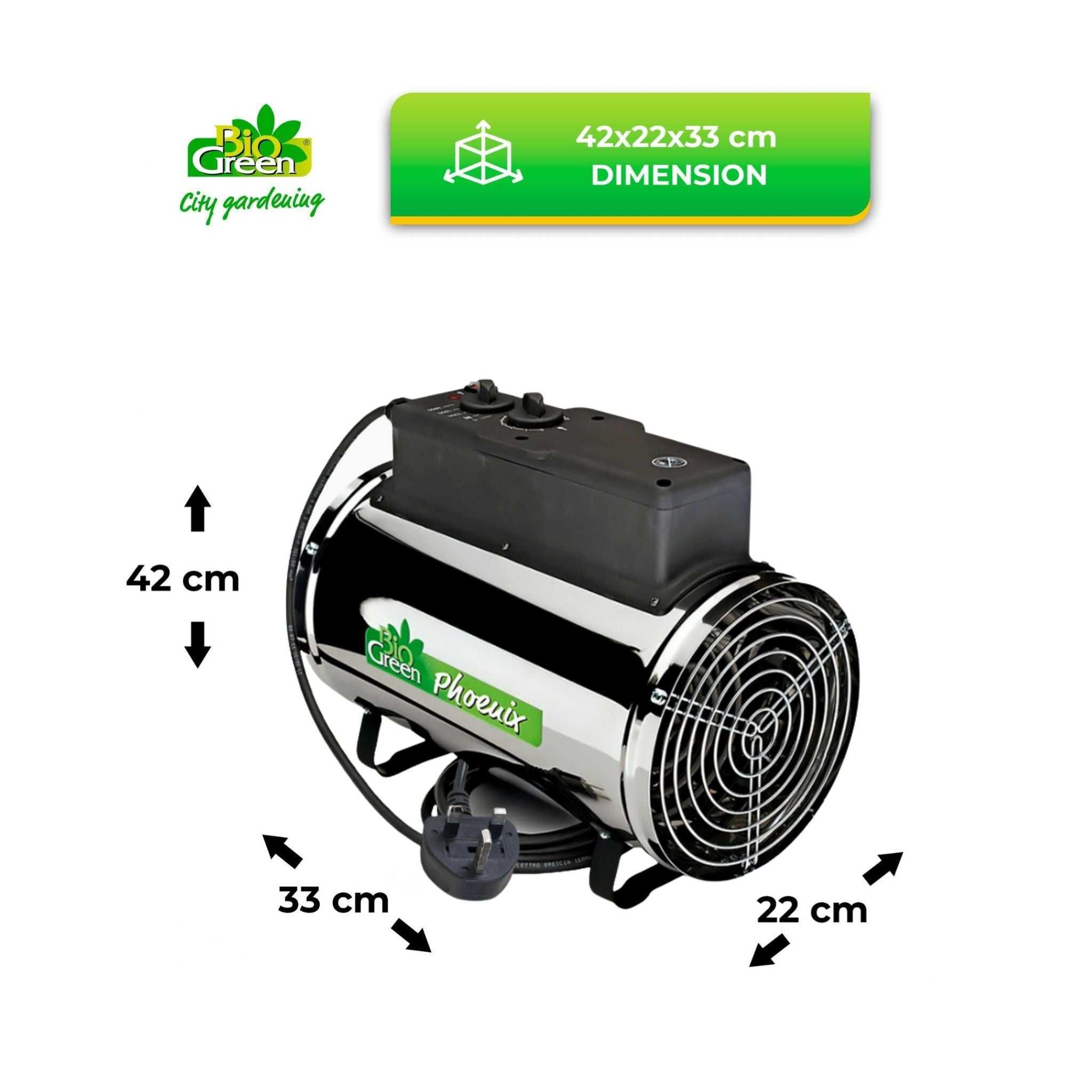 Отоплител за оранжерия Bio Green PHX 2.8 Phoenix, нов, зимна градина