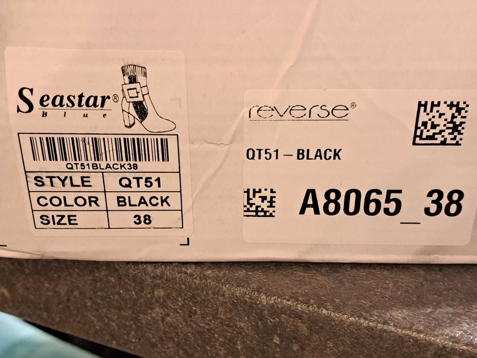 Елегантни Дамски Ботуши с Екологична Кожа Черно Emsley