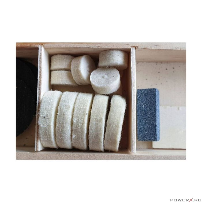 Set freze 100 piese de slefuit pentru minibiax Silver