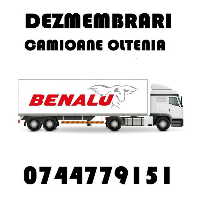 Piese Dezmembrari Semiremorca bena ( basculabila ) BENALU : axe , etrieri , butuci , supape , butuci , arcuri , structuri , cilindrii