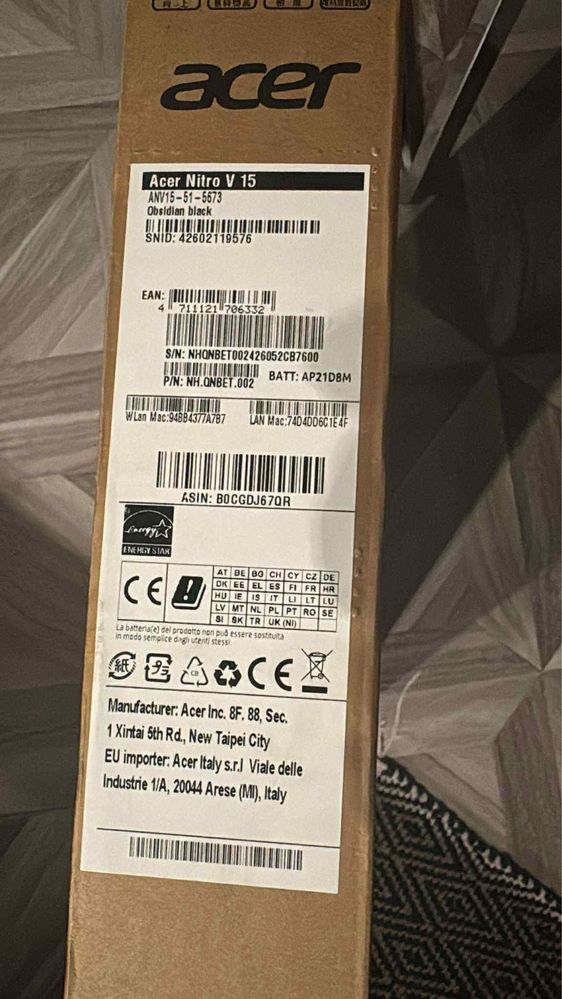 Vand laptop Acer Nitro i5 V 15 16 Gb ram