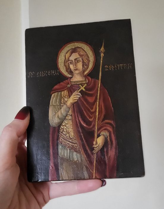 Icoana pe lemn Sf Dumitru (Dimitrie)