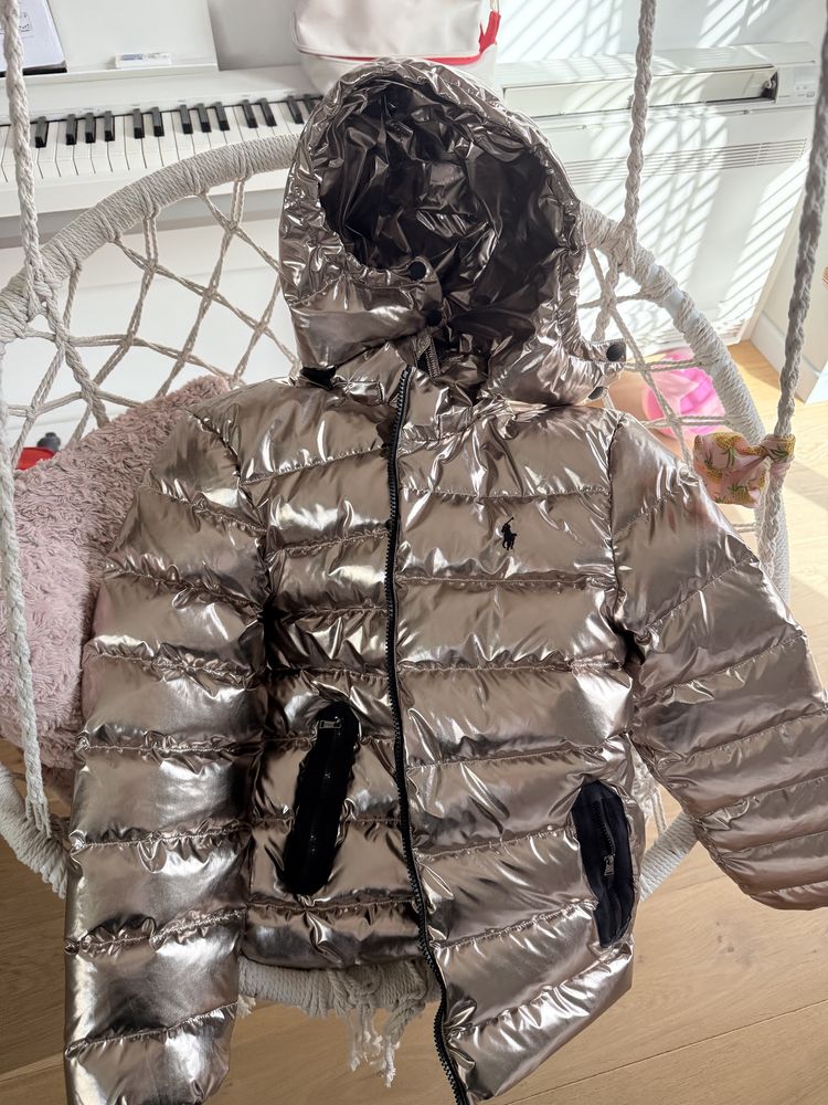 Ralph lauren metallic down jacket/металик пухено яке