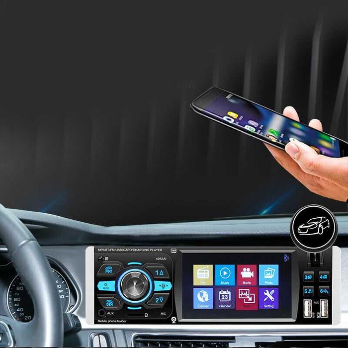 Мултимедия видео авторадио за кола автомобил usb bluetooth cd dvd