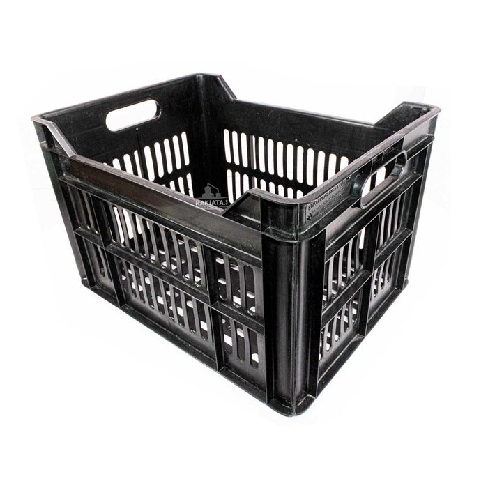 Касетка за плодове и зеленчуци 35х53x24 см, черна