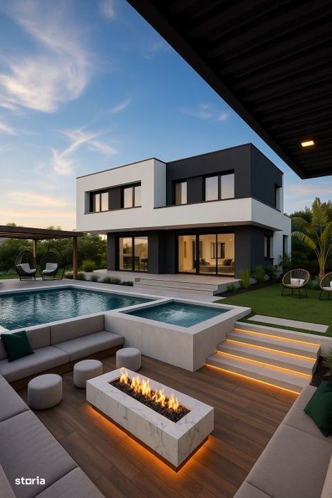 Casa individuala 270mp, teren 520 mp, view superb, Chinteni