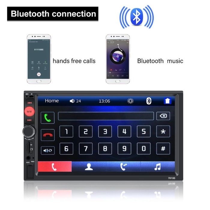 НОВ 2020 Мултимедия 2DIN за кола Touch Screen радио USB SD bluetooth