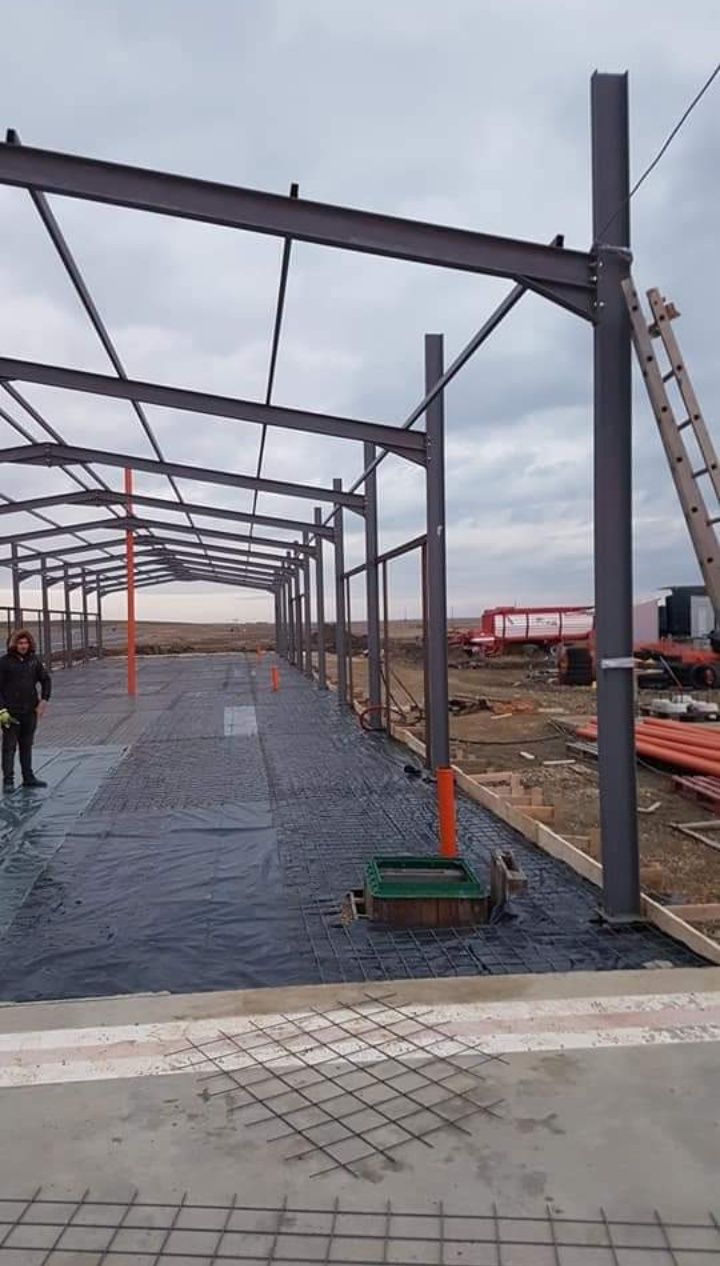 Vând hale metalice structuri 8x20 din profil IPE160