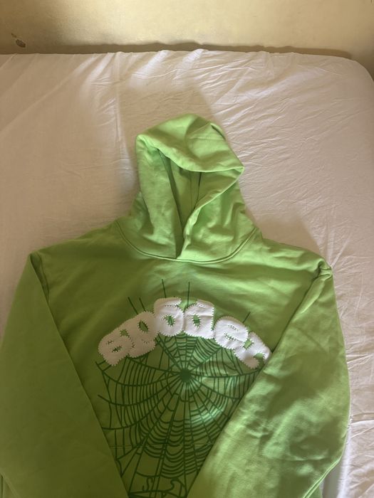 sp5der hoodie зелено