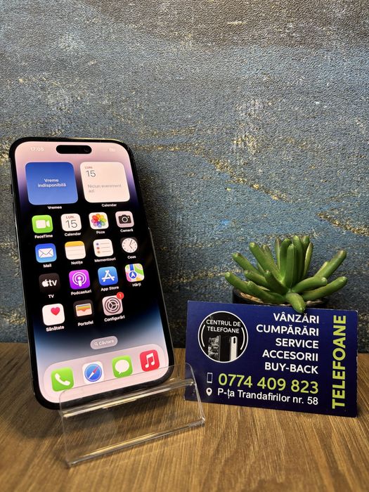 Iphone 14 Pro/256Gb/Garantie 2Ani Centrul de Telefoane/Rate