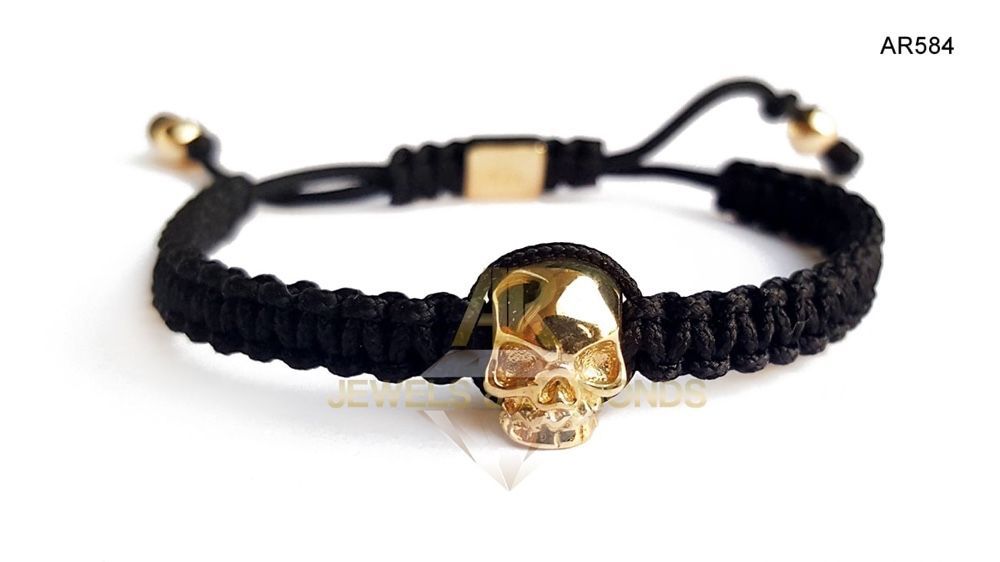 Vand bratara AUR 14 K 3.92 gr model nou AR JEWELS SKULL HEAD