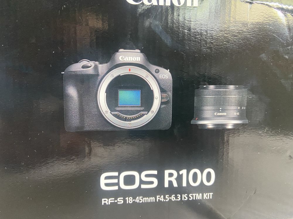 Canon eos R100 Rf-s 18-45mm stm mirrorless