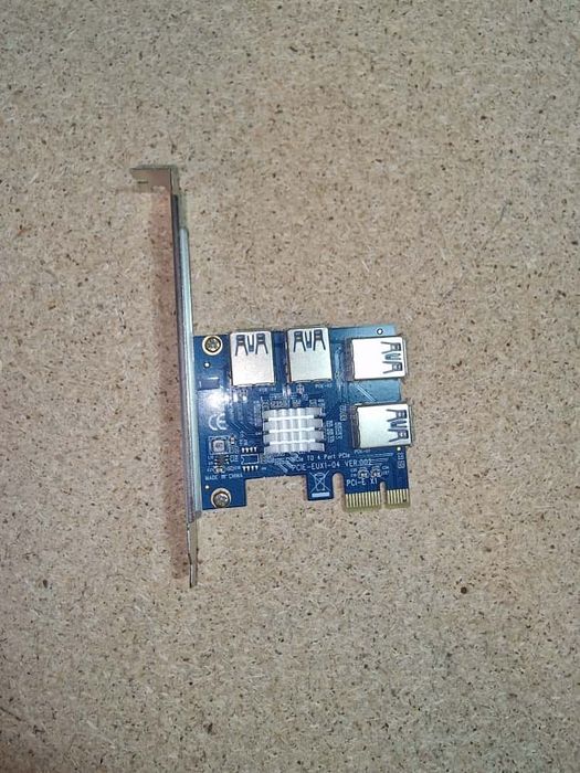 Placa PCI-E USB 3.0 cu 4 porturi, model PCIE-EUX1-04