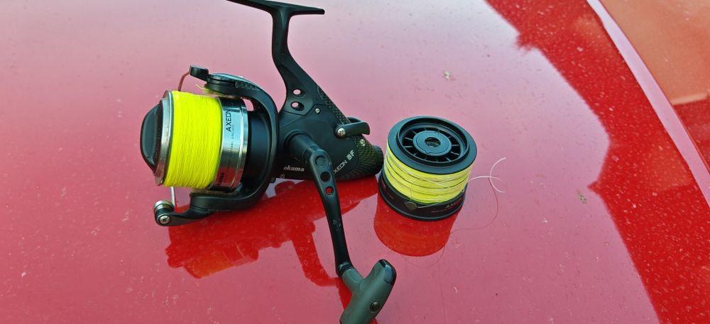 Mulinete Okuma.  Geanta pescuit