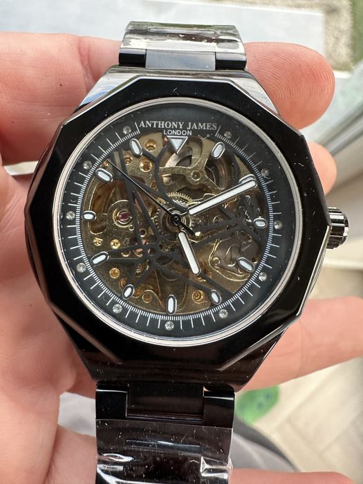 Ceas Anthony James Limited Edition Sports Skeleton Black.
