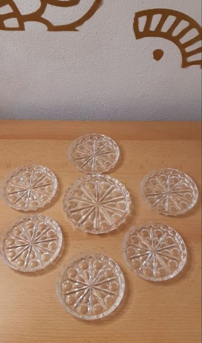 Set farfuriuțe (costere) cristal - W. Germany