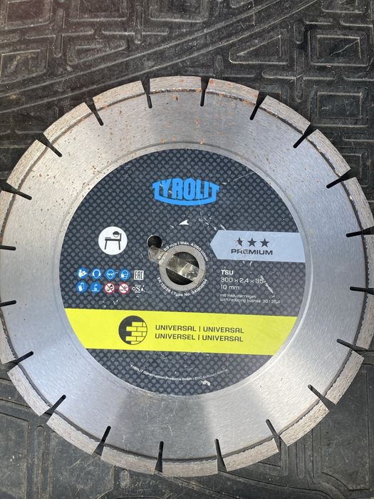 Disc Diamantat Tyrolit Premium TSU pentru Constructii 2W 350X2.8X35