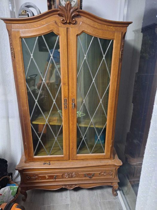 Vitrina vintage lemn masiv